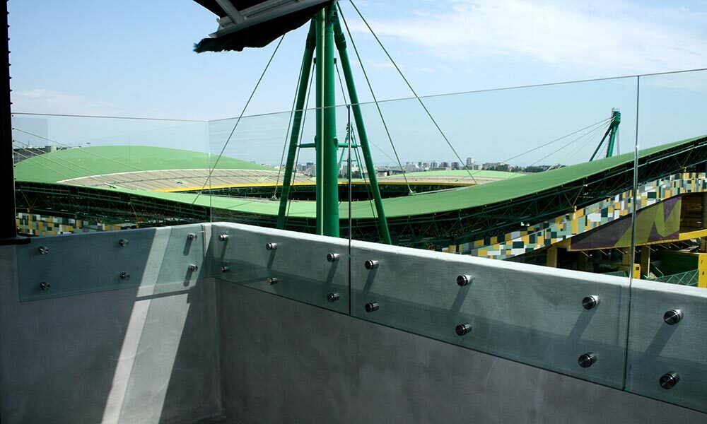 guarda corpo vidro sporting